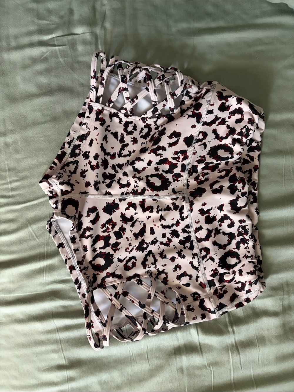Leopard Print Yoga Shorts